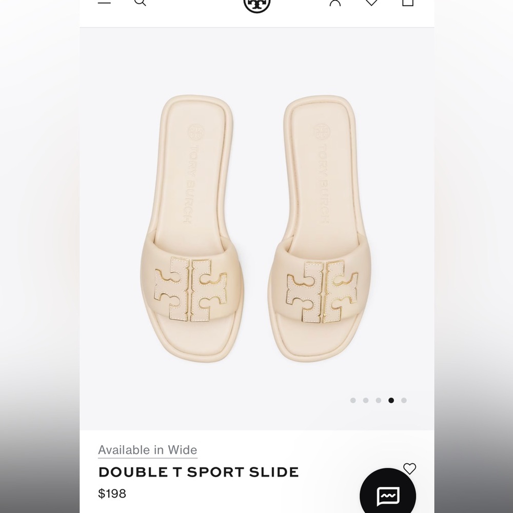 Tory Burch dulce de leche slides size 7
